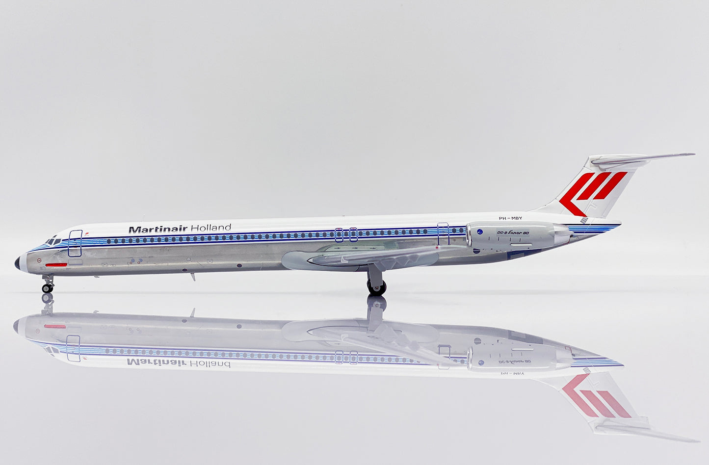 JC WINGS MD-82 MARTINAIR HOLLAND ADRIA AIRWAYS "HYBRID LIVERY" (POLISHED) REG: PH-MBY