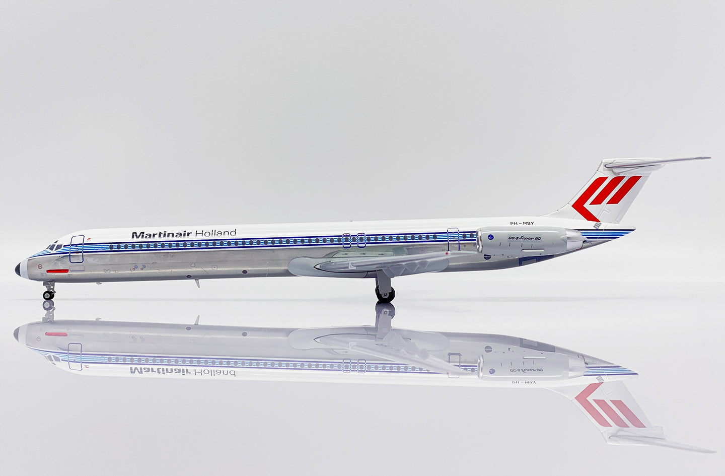 JC WINGS MD-82 MARTINAIR HOLLAND ADRIA AIRWAYS "HYBRID LIVERY" (POLISHED) REG: PH-MBY
