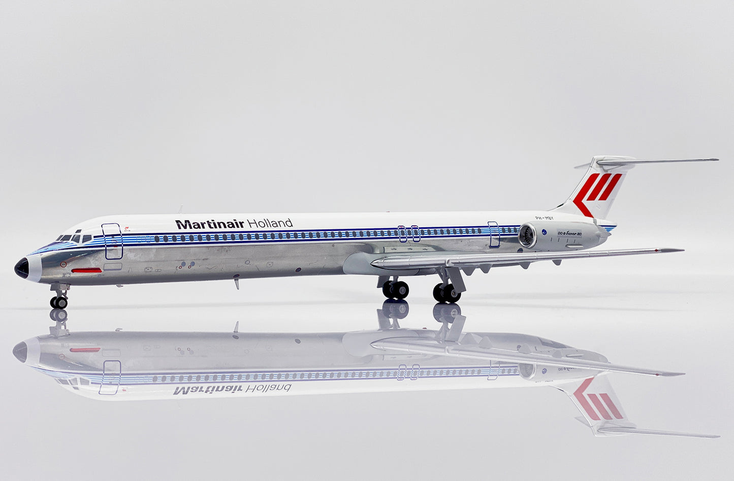 JC WINGS MD-82 MARTINAIR HOLLAND ADRIA AIRWAYS "HYBRID LIVERY" (POLISHED) REG: PH-MBY