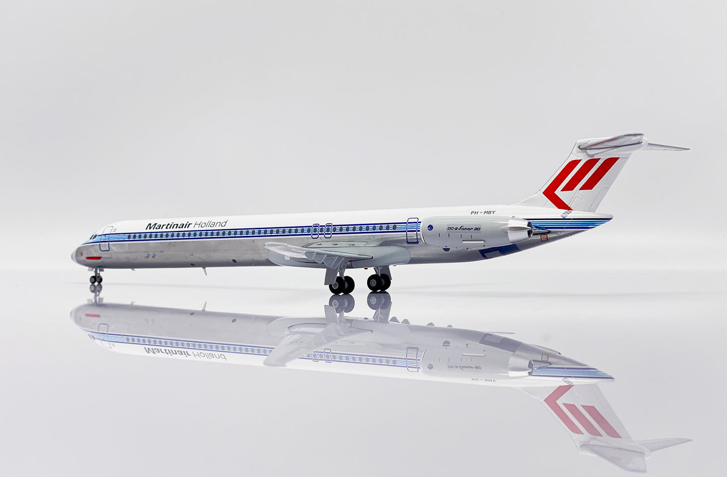 JC WINGS MD-82 MARTINAIR HOLLAND ADRIA AIRWAYS "HYBRID LIVERY" (POLISHED) REG: PH-MBY