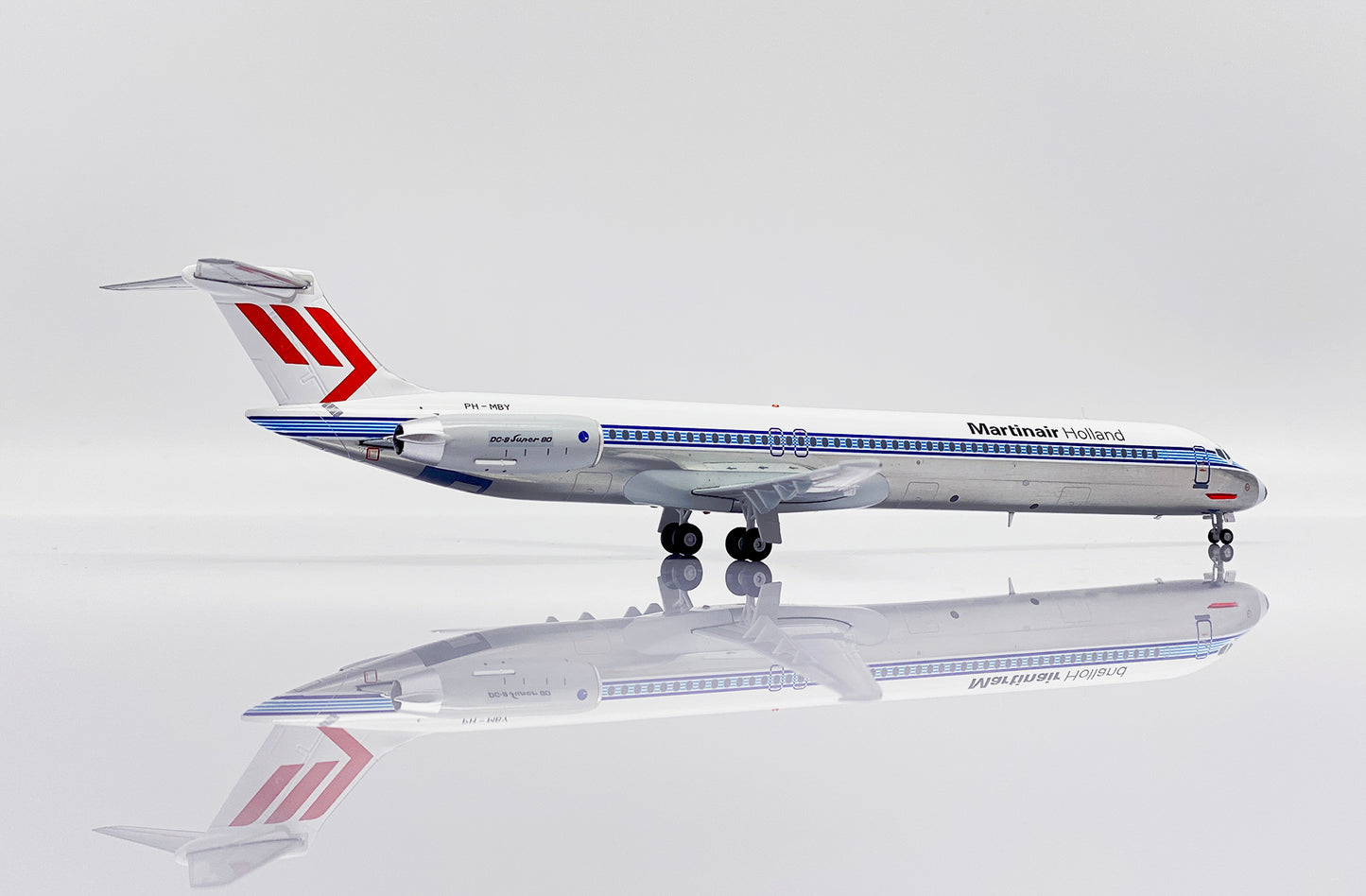 JC WINGS MD-82 MARTINAIR HOLLAND ADRIA AIRWAYS "HYBRID LIVERY" (POLISHED) REG: PH-MBY