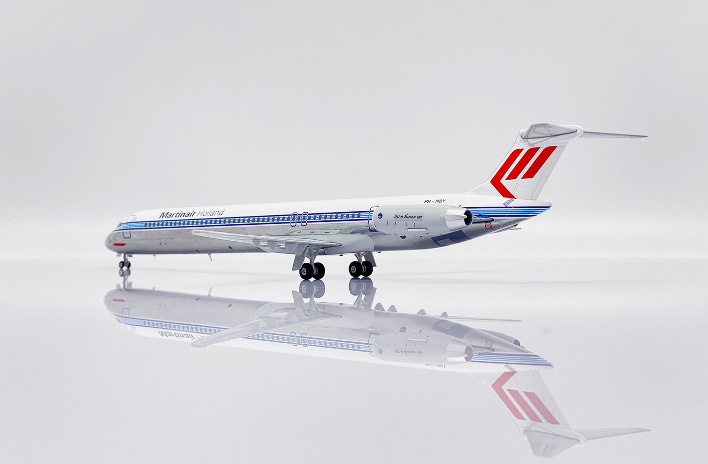 JC WINGS MD-82 MARTINAIR HOLLAND ADRIA AIRWAYS "HYBRID LIVERY" (POLISHED) REG: PH-MBY