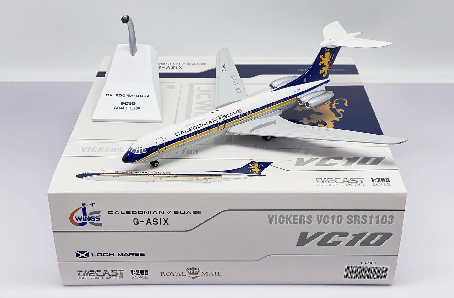 JC WINGS VC10 CALEDONIAN/BUA SRS1103 REG: G-ASIX