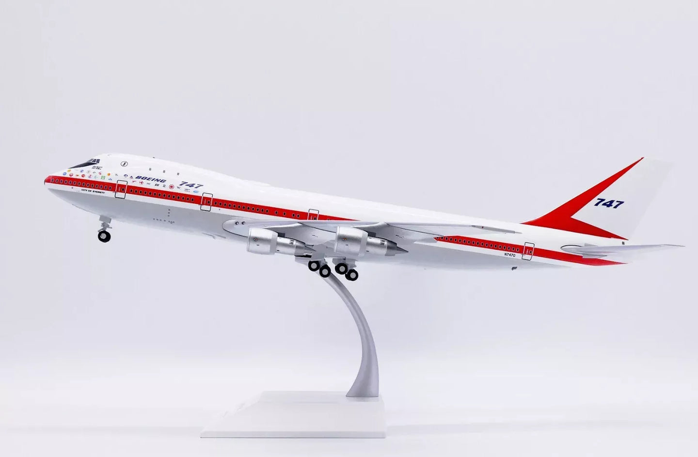 JC WINGS B747-100 COMPANY HOUSE COLOURS "CITY OF EVERETT" REG: N7470