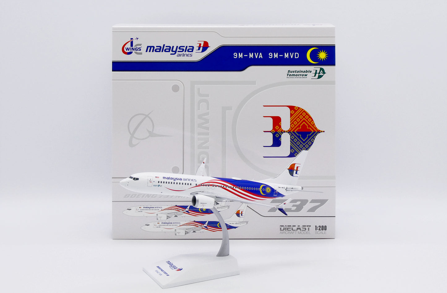 JC WINGS B737 MAX 8 MALAYSIA AIRLINES REG: 9V-MVD