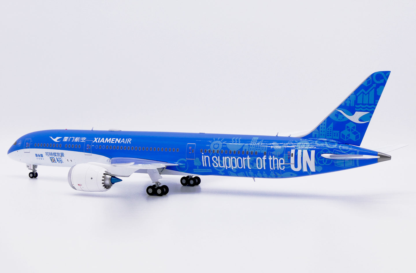 JC WINGS B787-9 DREAMLINER XIAMEN AIRLINES "IN SUPPORT OF THE UN" REG: B-1356