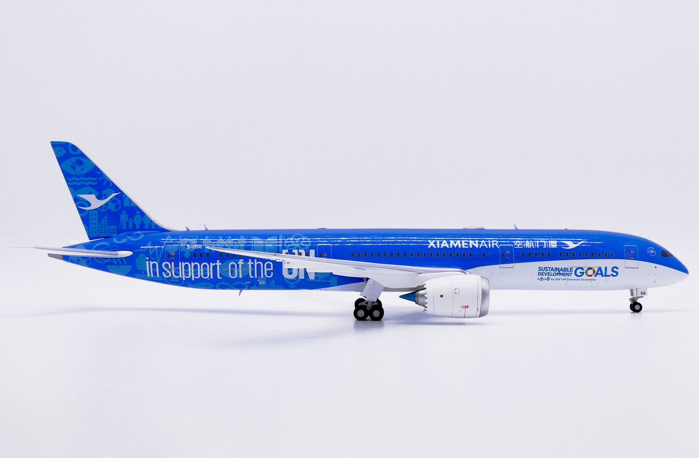 JC WINGS B787-9 DREAMLINER XIAMEN AIRLINES "IN SUPPORT OF THE UN" REG: B-1356
