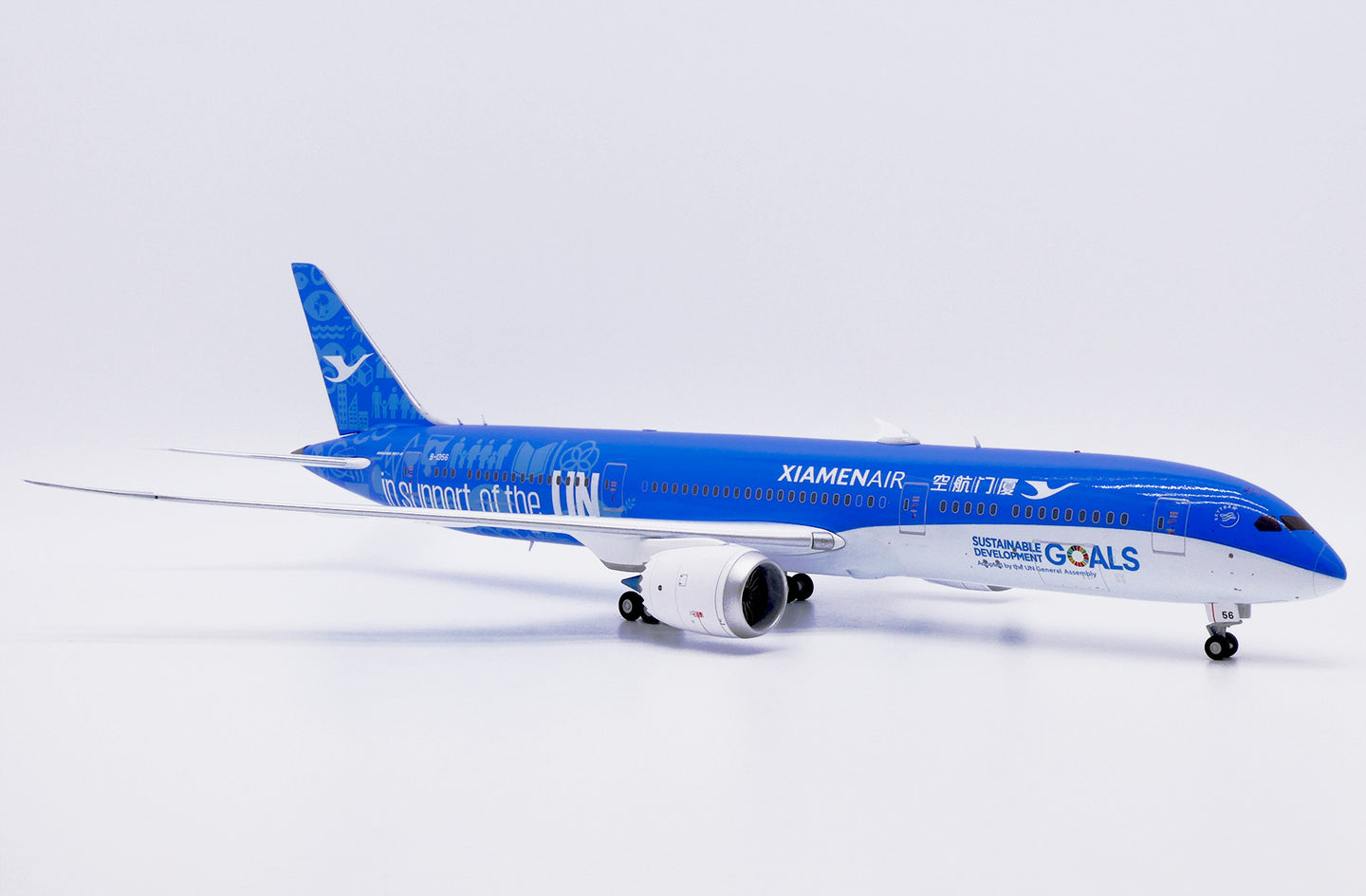 JC WINGS B787-9 DREAMLINER XIAMEN AIRLINES "IN SUPPORT OF THE UN" REG: B-1356