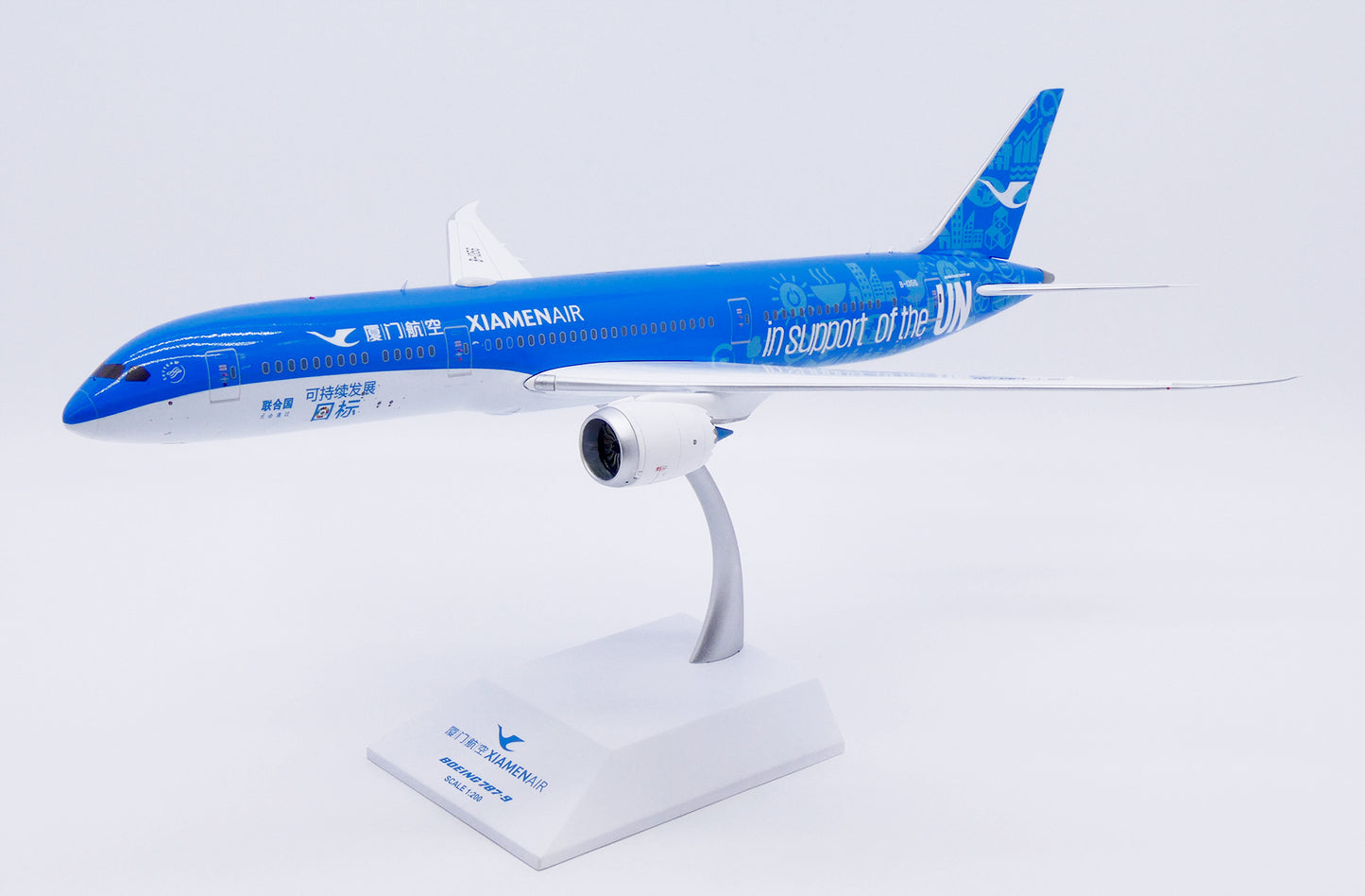 JC WINGS B787-9 DREAMLINER XIAMEN AIRLINES "IN SUPPORT OF THE UN" REG: B-1356
