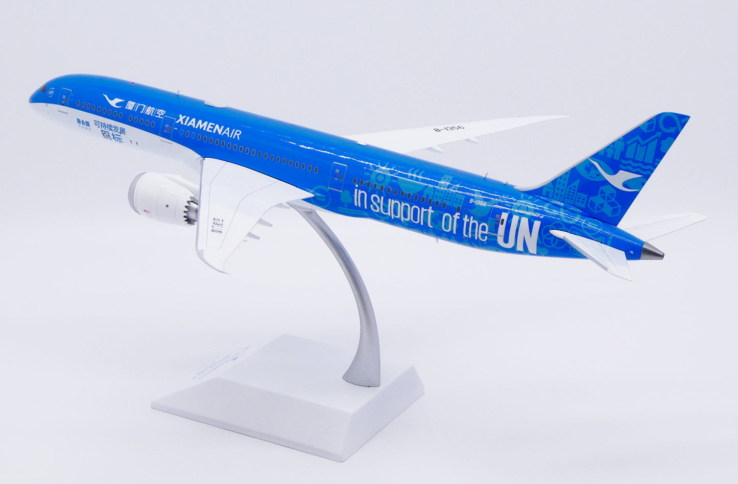 JC WINGS B787-9 DREAMLINER XIAMEN AIRLINES "IN SUPPORT OF THE UN" REG: B-1356