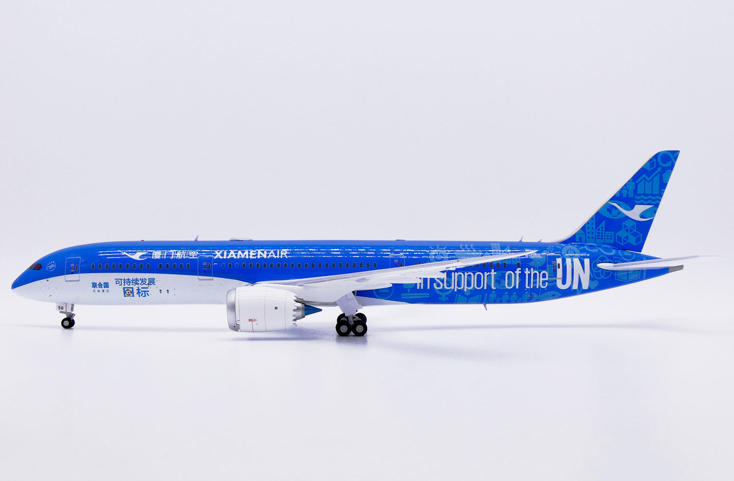 JC WINGS B787-9 DREAMLINER XIAMEN AIRLINES "IN SUPPORT OF THE UN" REG: B-1356