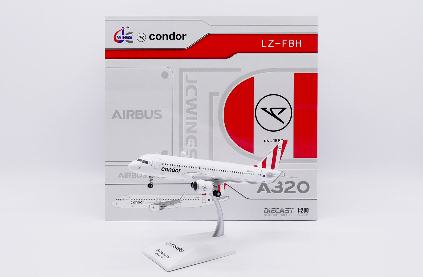 JC WINGS A320 CONDOR "RED TAIL" REG: LZ-FBH