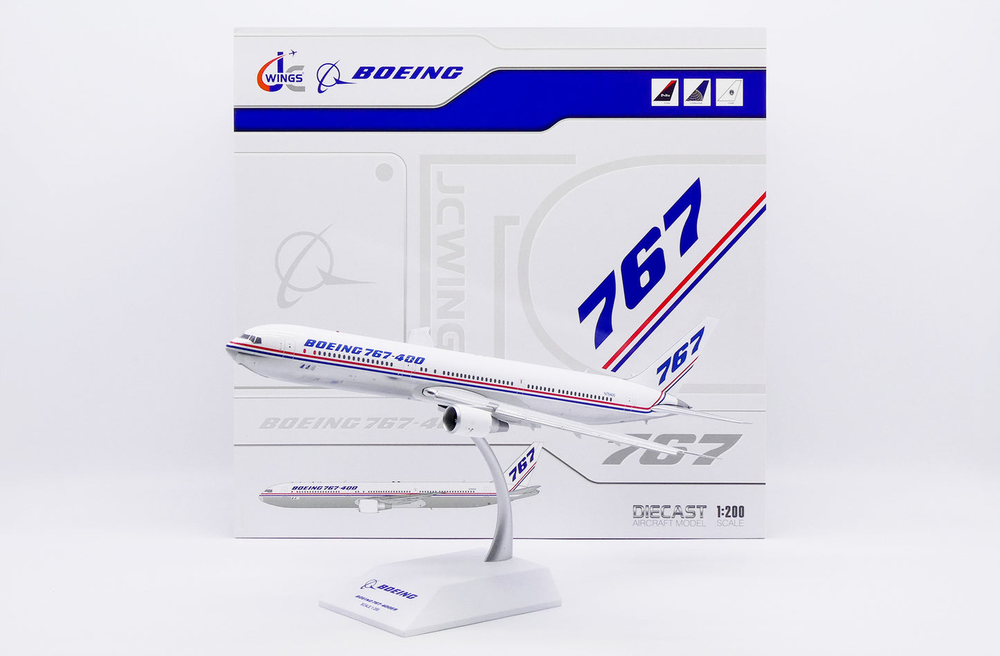JC WINGS B767-400ER HOUSE COLOURS (POLISHED) (FLAPS DOWN) REG: N76400