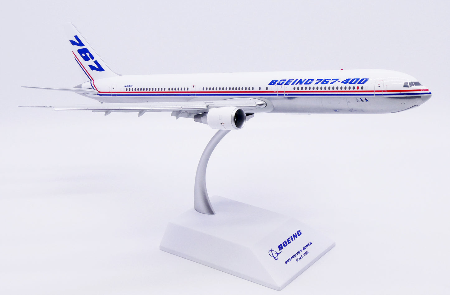 JC WINGS B767-400ER HOUSE COLOURS (POLISHED) (FLAPS DOWN) REG: N76400