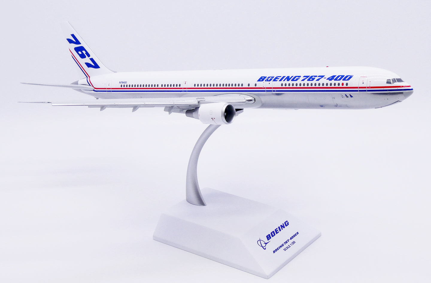 JC WINGS B767-400ER HOUSE COLOURS (POLISHED) (FLAPS DOWN) REG: N76400
