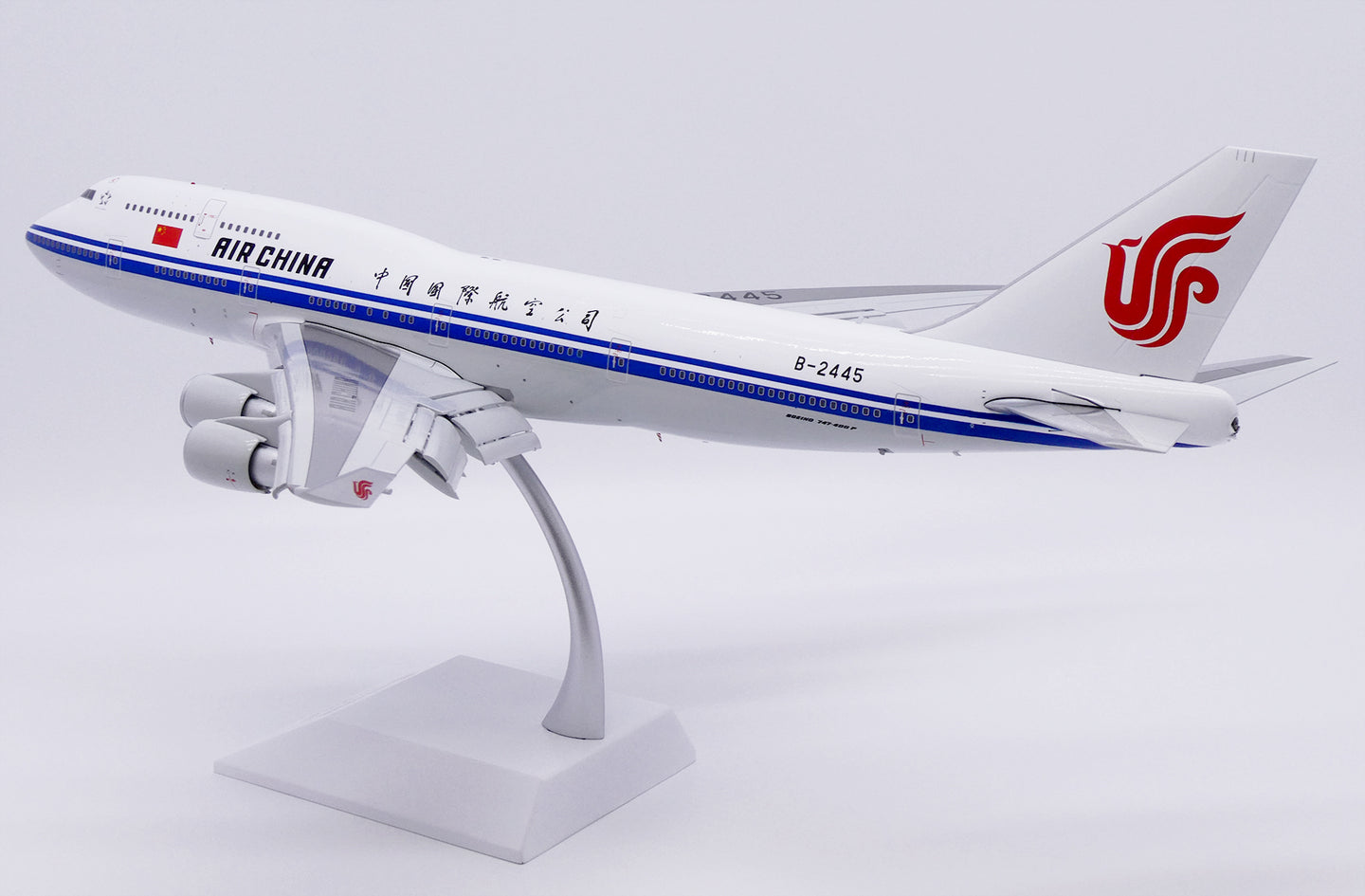JC WINGS B747-400 AIR CHINA "LAST FLIGHT" (FLAP DOWN) REG: B-2445