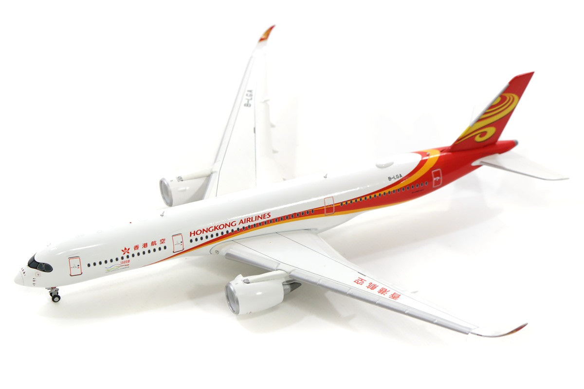 JC WINGS A350 HONG KONG AIRLINES (FLAPS DOWN) REG: B-LGA