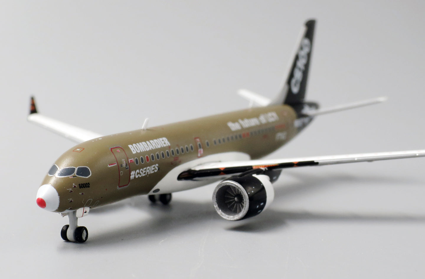 JC WINGS BOMBARDIER HOUSE COLOUR CS100 THE FUTURE OF LCY REG: C-GWYD