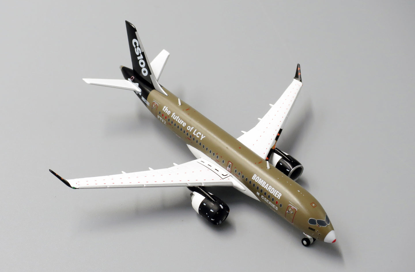 JC WINGS BOMBARDIER HOUSE COLOUR CS100 THE FUTURE OF LCY REG: C-GWYD