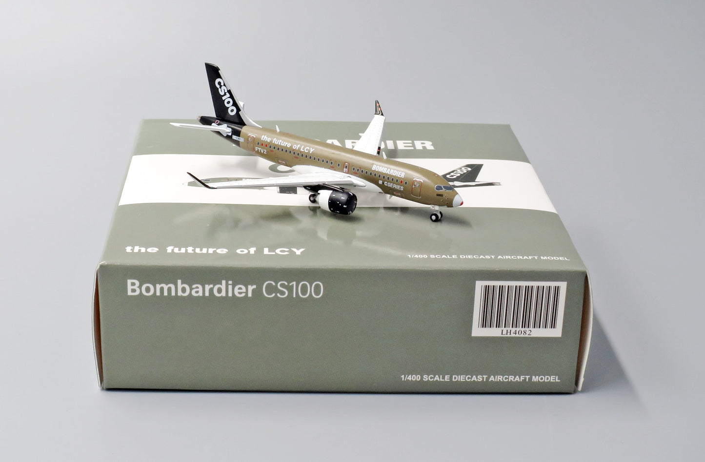 JC WINGS BOMBARDIER HOUSE COLOUR CS100 THE FUTURE OF LCY REG: C-GWYD