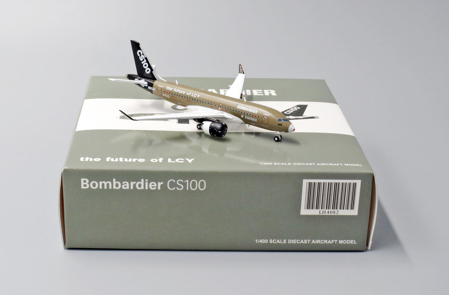 JC WINGS BOMBARDIER HOUSE COLOUR CS100 THE FUTURE OF LCY REG: C-GWYD