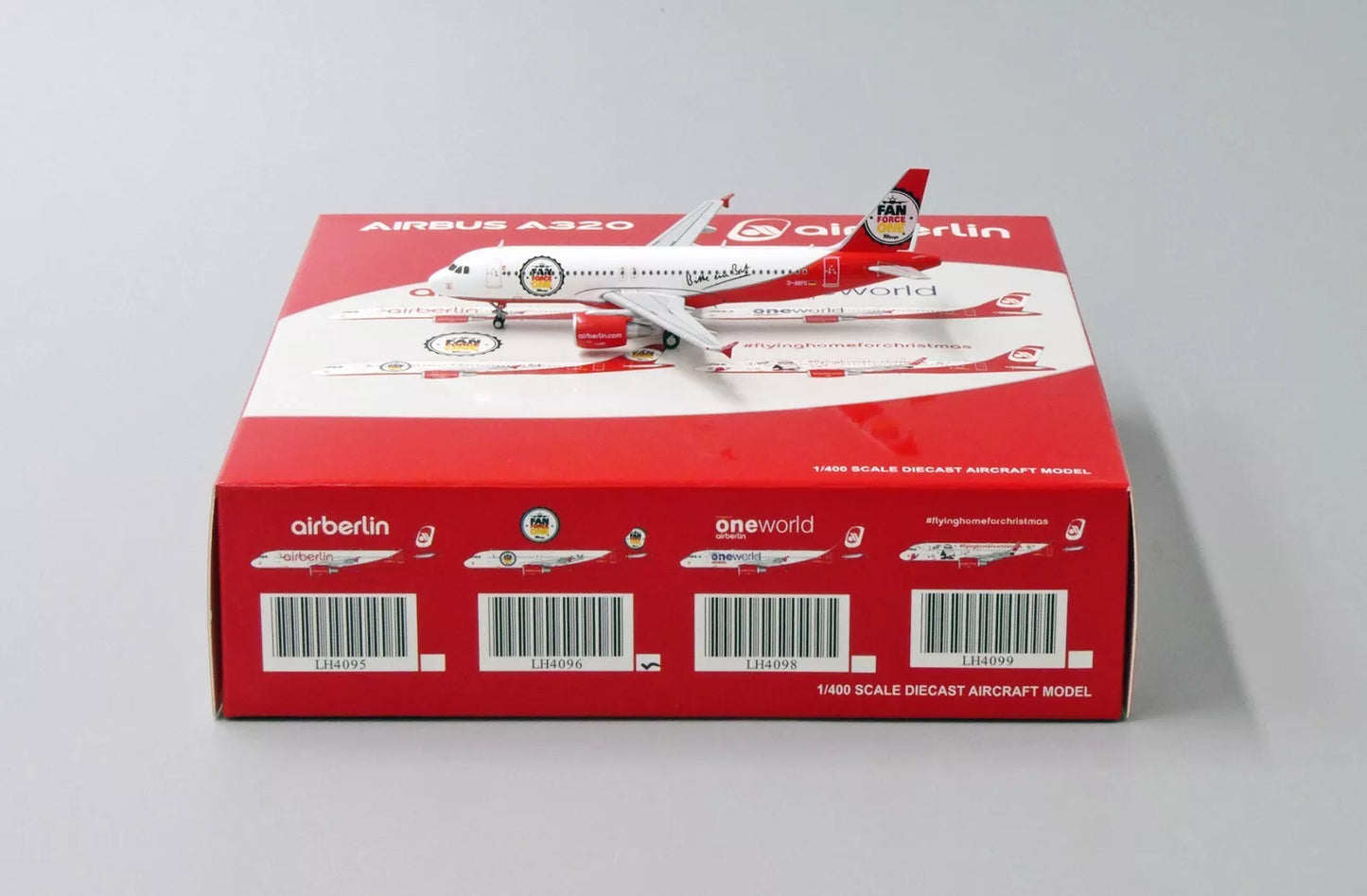 JC WINGS A320 AIR BERLIN "FAN FORCE ONE" REG: D-ABFK