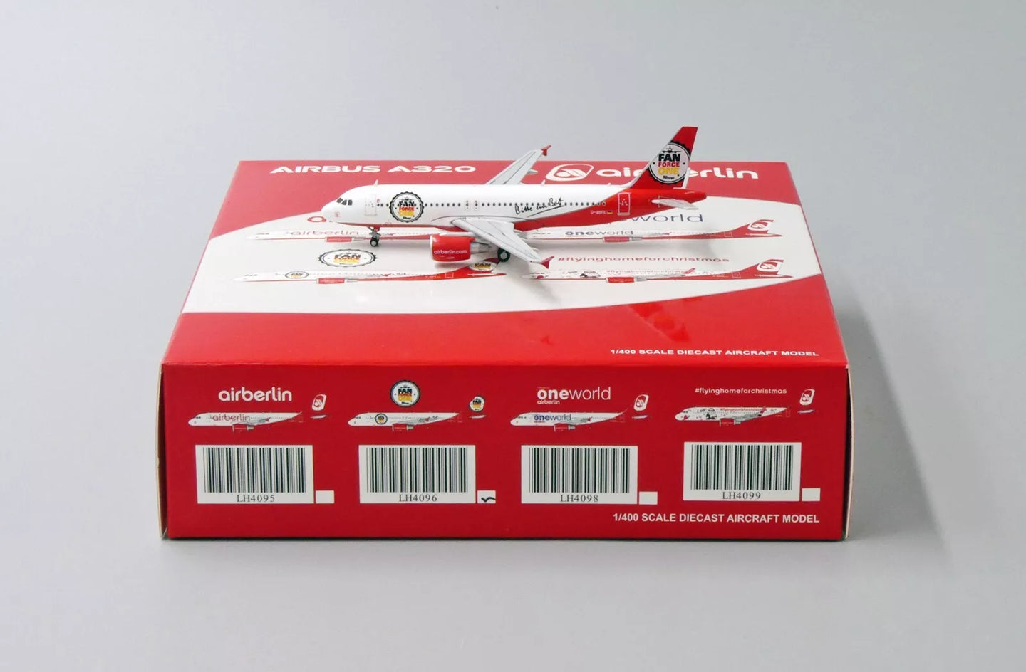 JC WINGS A320 AIR BERLIN "FAN FORCE ONE" REG: D-ABFK