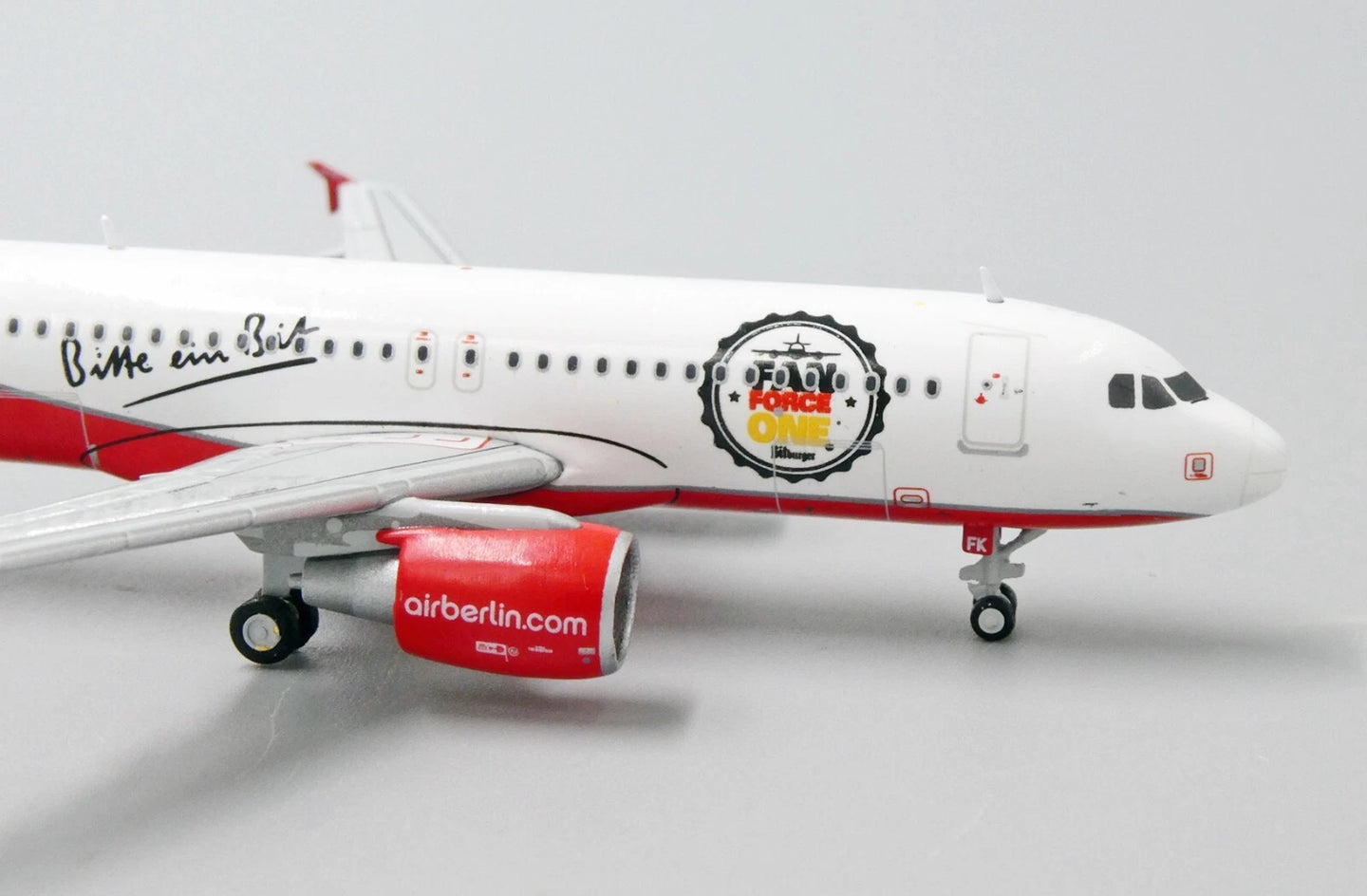 JC WINGS A320 AIR BERLIN "FAN FORCE ONE" REG: D-ABFK