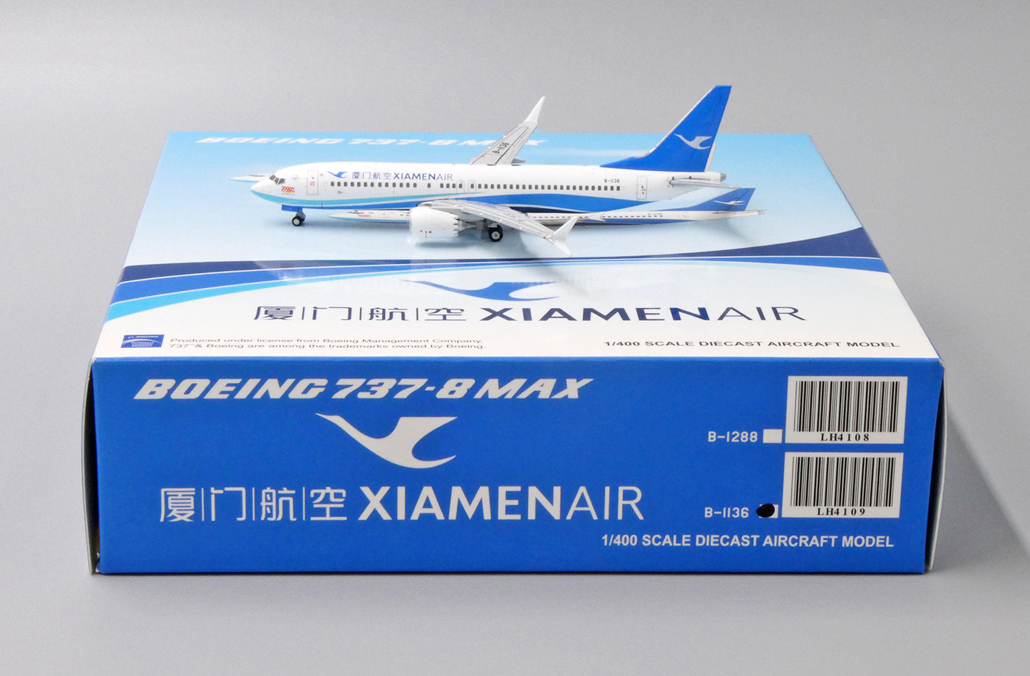 JCWINGS JXIAMEN AIRLINES B737-8 MAX REG: B-1136