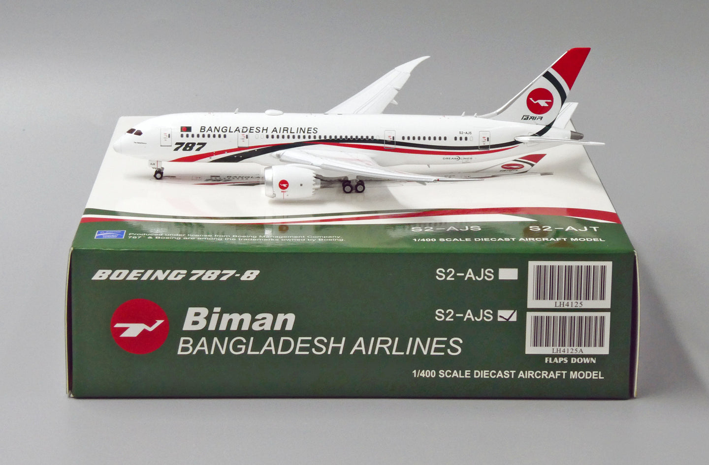 JC WINGS B787-8 BIMEN BANGLADESH AIRLINES (FLAPS DOWN) REG: S2-AJS