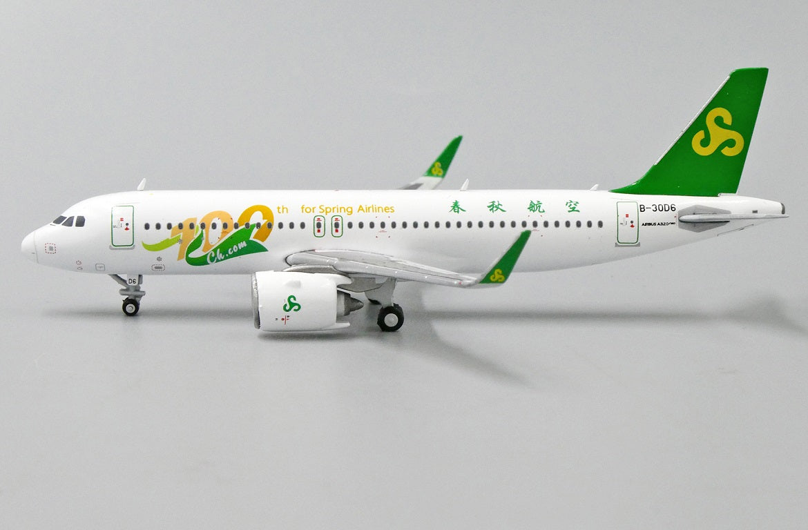 JC WINGS A320NEO SPRING AIRLINES "100TH FOR SPRING AIRLINES" REG: B-30D6