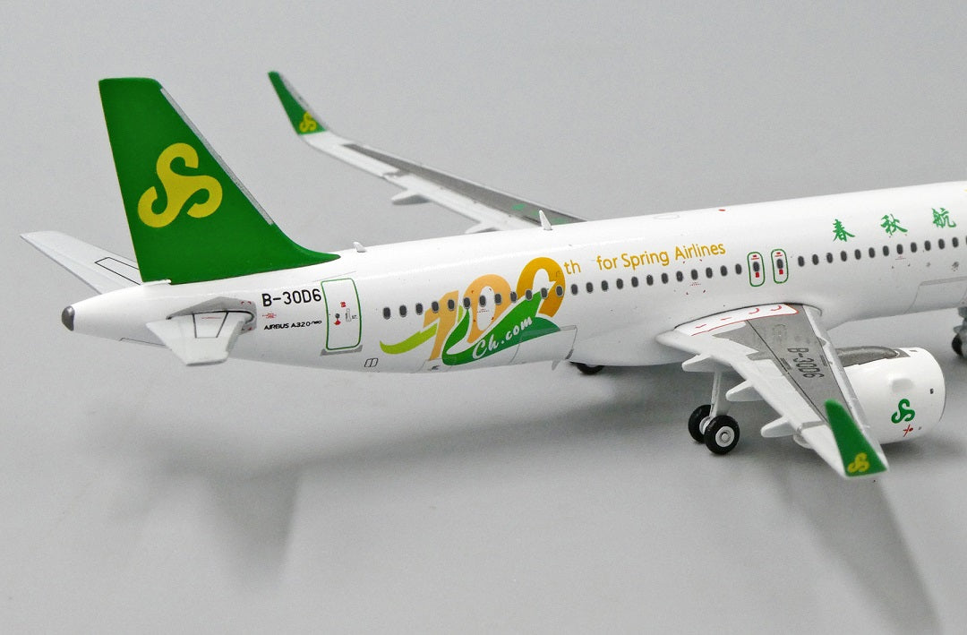 JC WINGS A320NEO SPRING AIRLINES "100TH FOR SPRING AIRLINES" REG: B-30D6
