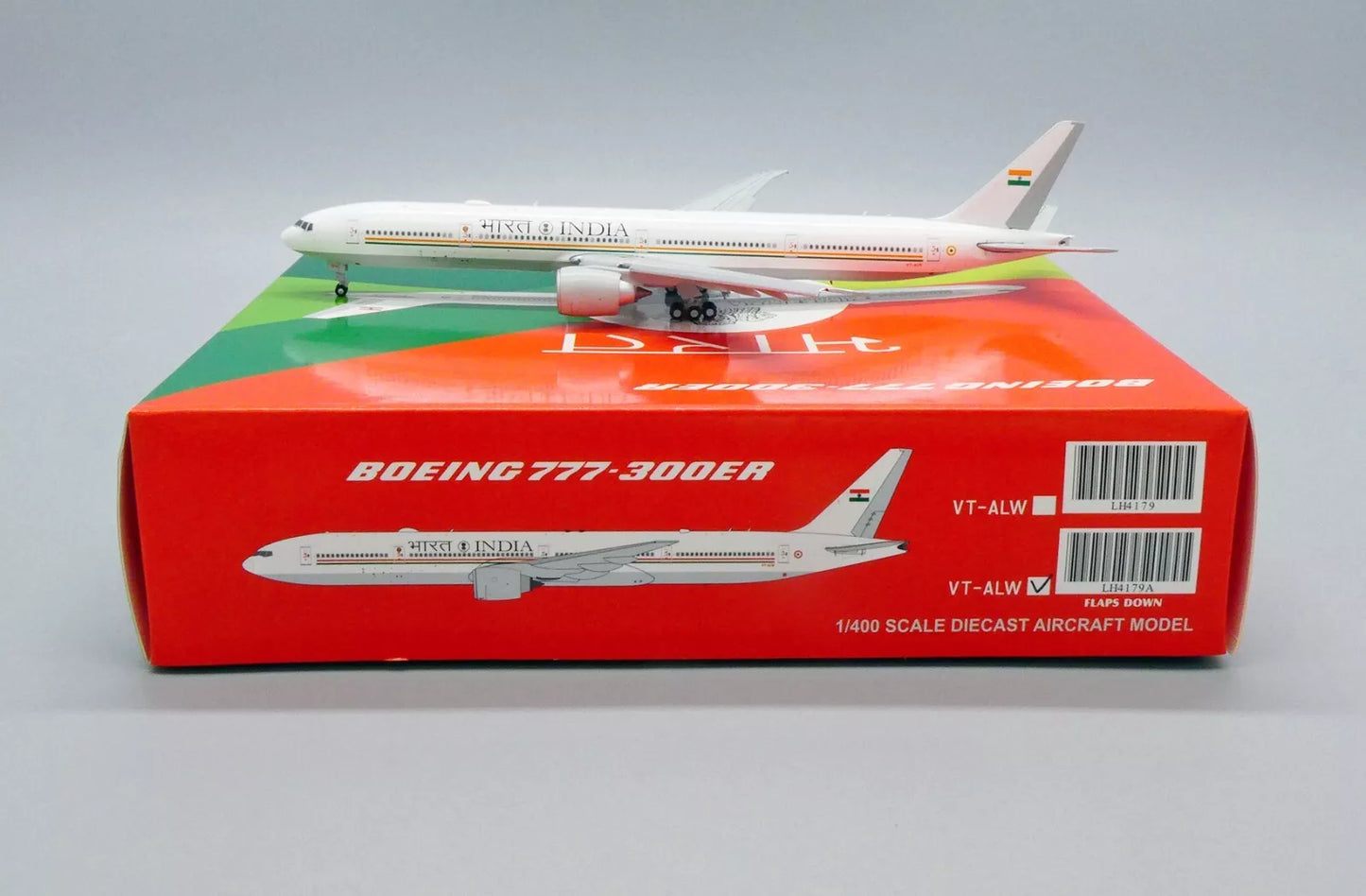 JCWINGS B777-300ER INDIAN GOVERNMENT (FLAPS DOWN) REG: VT-ALW
