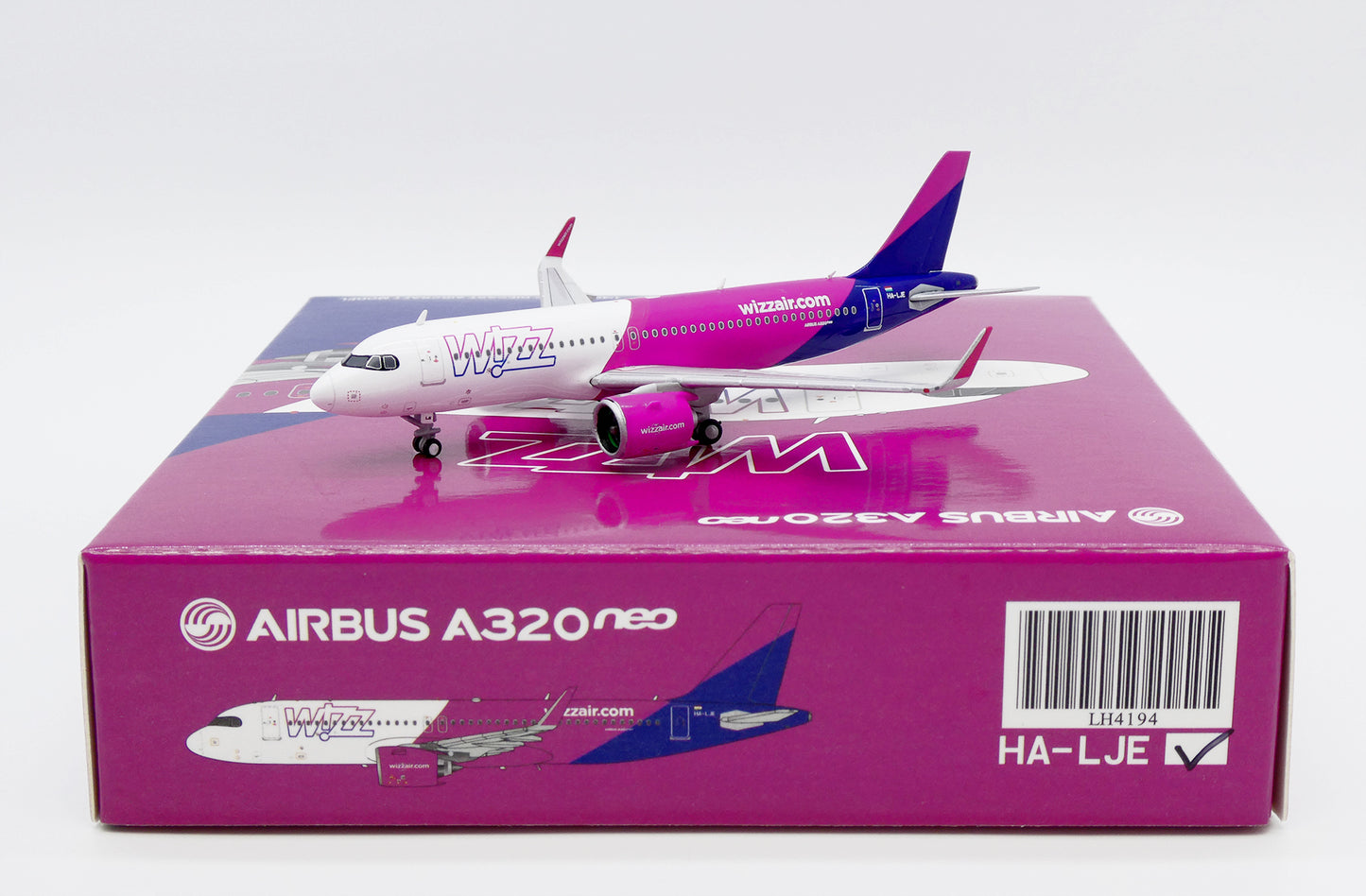 JC WINGS A320NEO WIZZ AIR REG: HA-LJE