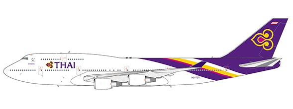 JCWINGS BOEING 747-400 THAI AIRWAYS FLAP DOWN REG: HS-TGT