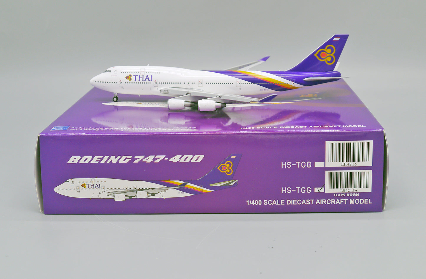 JC WINGS B747-400 THAI AIRWAYS REG: HS-TGG FLAPS DOWN