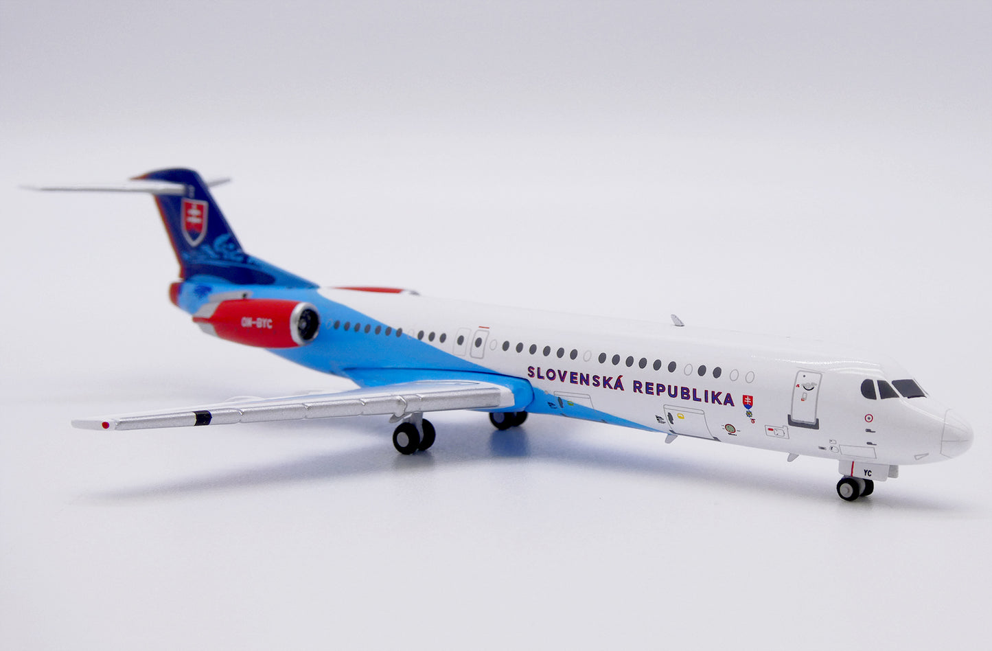 JC WINGS FOKKER 100 SLOVAKIAN GOVERNMENT FLYING SERVICE REG: OM-BYC