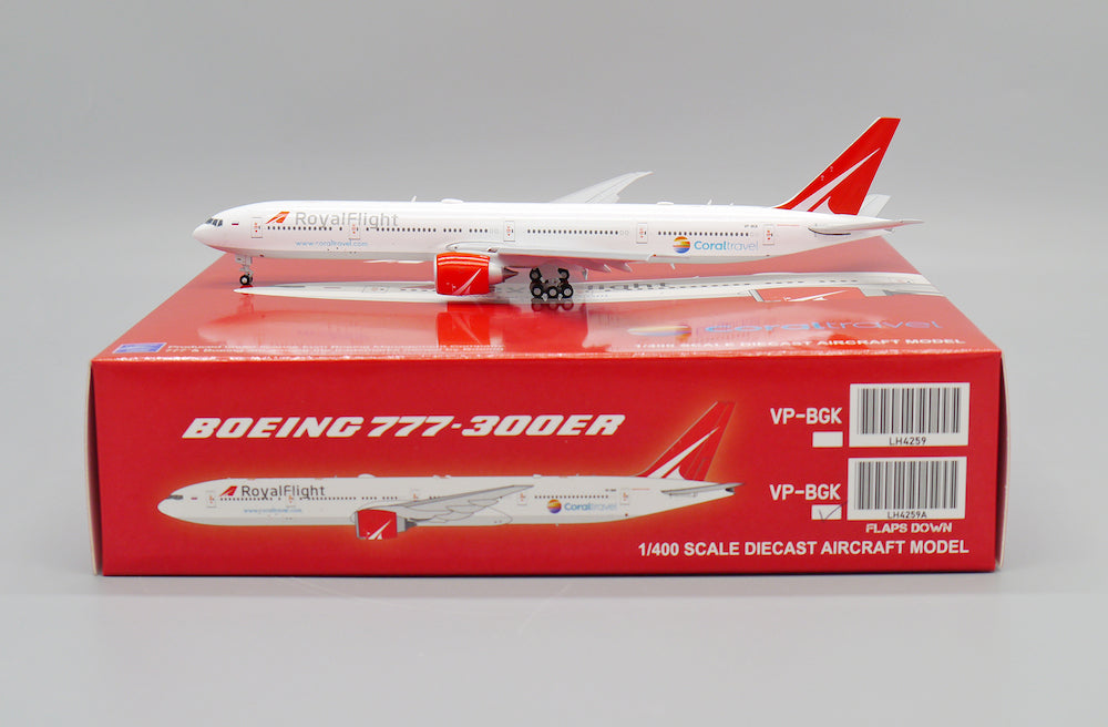JC WINGS B777-300(ER) ROYAL FLIGHT (FLAPS DOWN) REG: VP-BGK