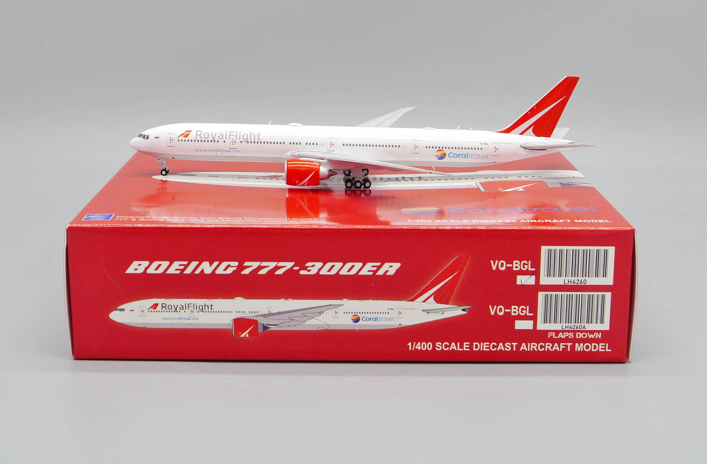 JC WINGS B777-300ER ROYAL FLIGHT REG: VQ-BGL