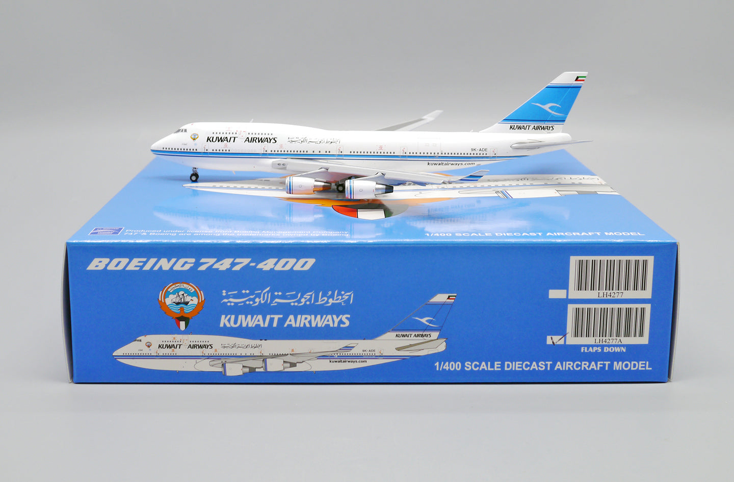 JC WINGS B747-400(M) KUWAIT AIRWAYS FLAPS DOWN REG: 9K-ADE