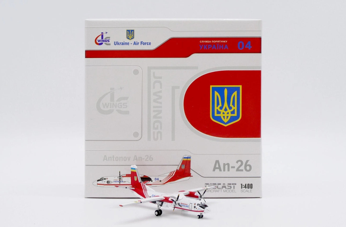 JC WINGS AN-26 UKRAINE AIR FORCE "RESCUE SERVICE" REG: 04