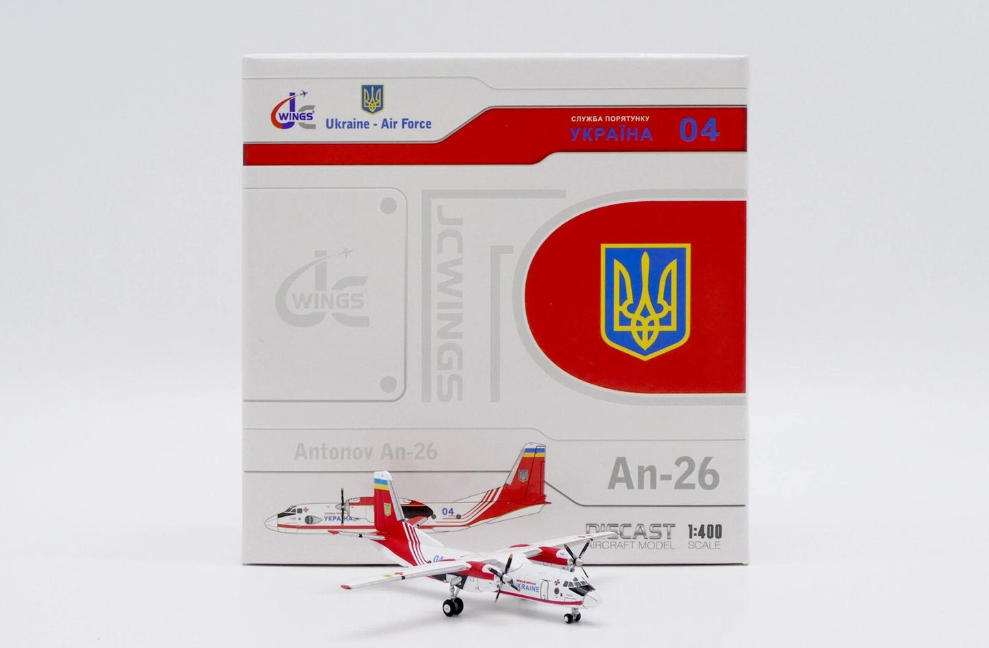 JC WINGS AN-26 UKRAINE AIR FORCE "RESCUE SERVICE" REG: 04