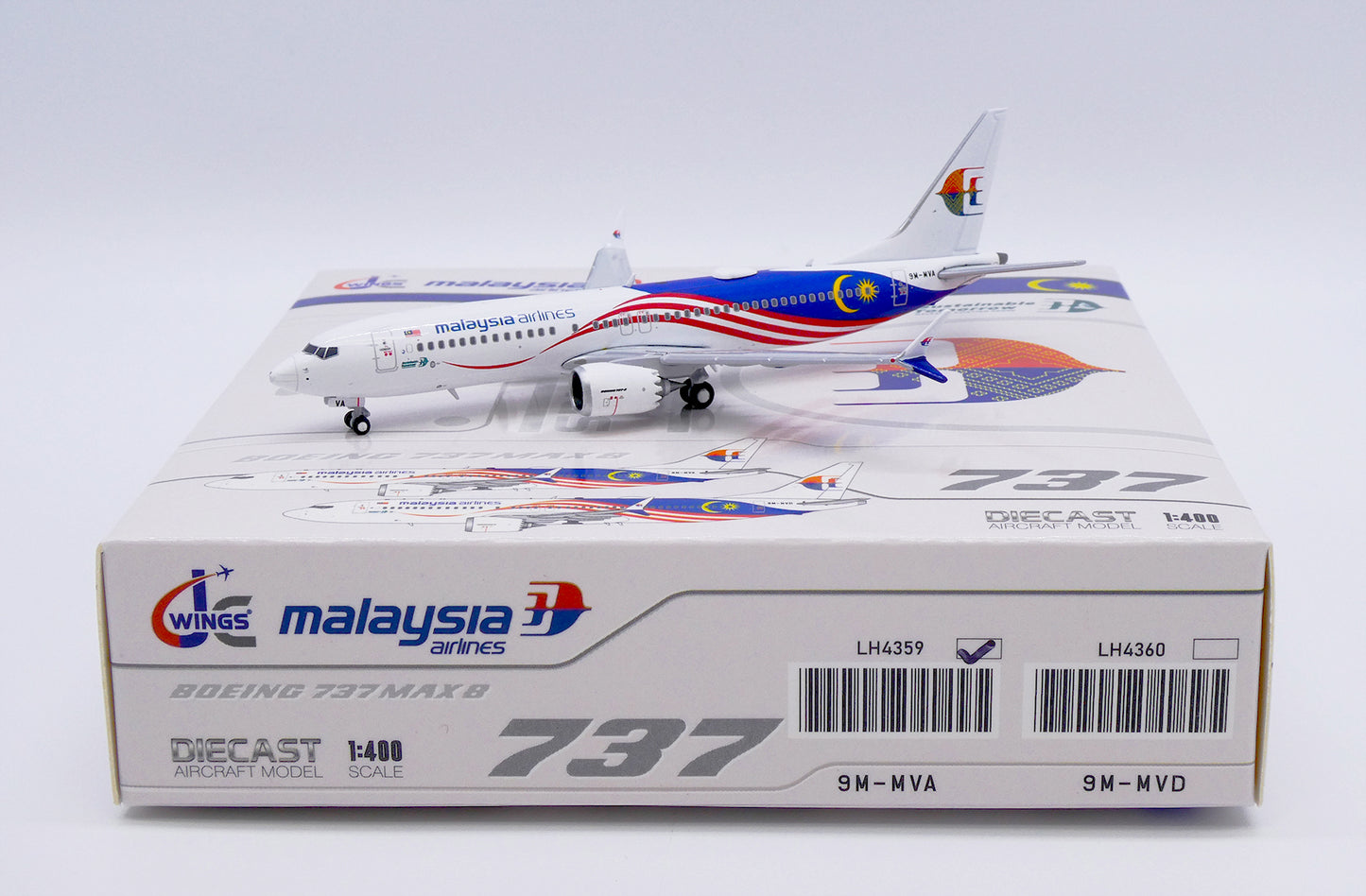 JC WINGS B737 MAX 8 MALAYSIA AIRLINES REG: 9M-MVA