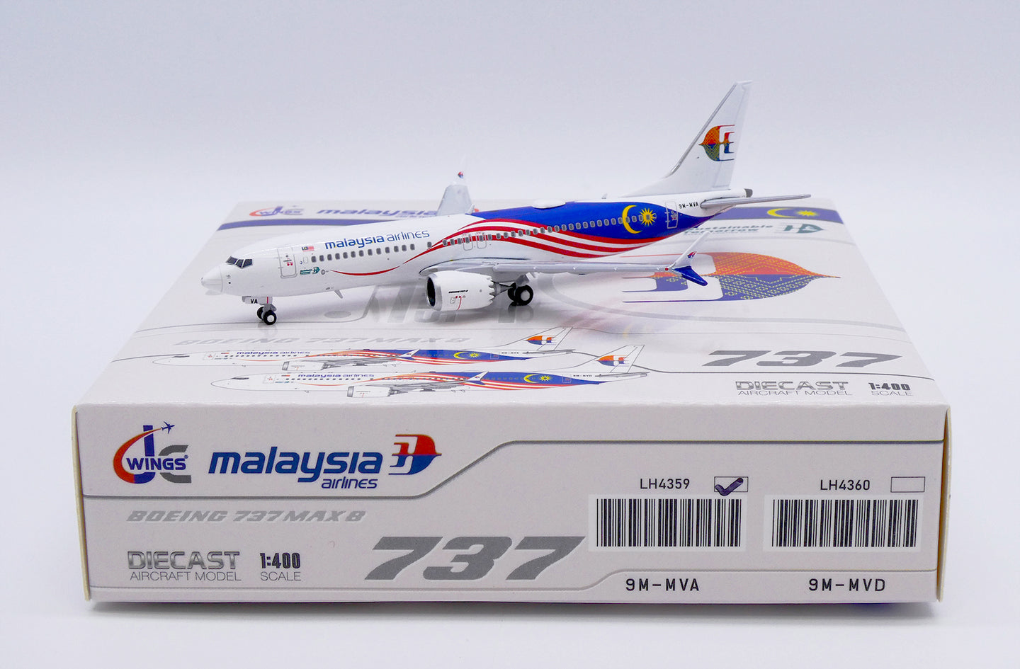 JC WINGS B737 MAX 8 MALAYSIA AIRLINES REG: 9M-MVA