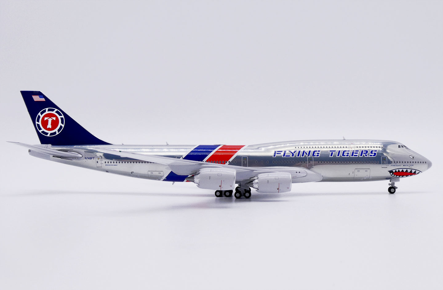 JC WINGS B747-8(BCF) FLYING TIGERS "FANTASY" (POLISHED) REG: N748FT
