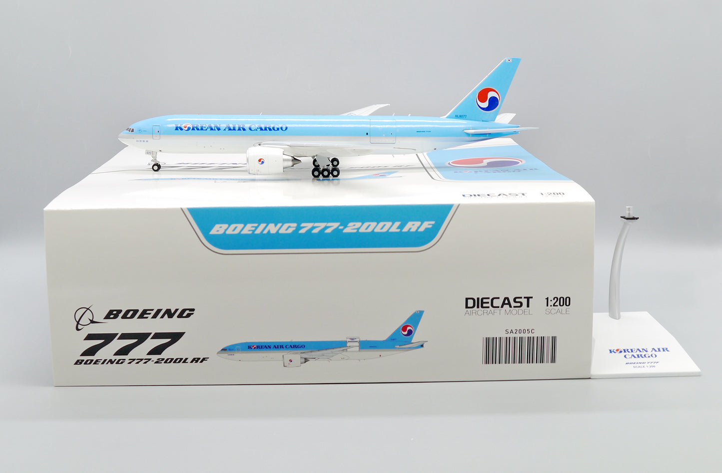JC WINGS B777F KOREAN AIR CARGO (INTERACTIVE SERIES) REG: HL8077