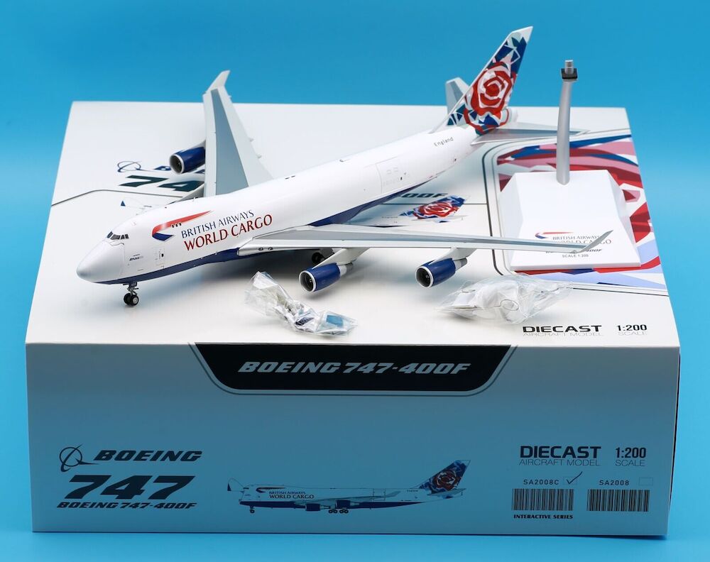JCWINGS B747-400F(SCD) BRITISH AIRWAYS CARGO (INTERACTIVE SERIES) REG: N495MC