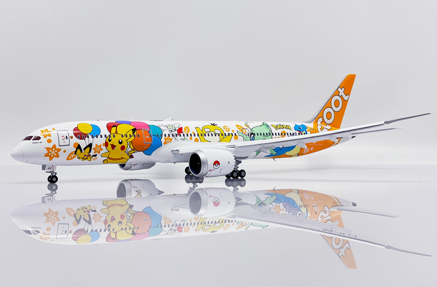 JC WINGS B787-9 DREAMLINER SCOOT "POKEMON LIVERY" (FLAPS DOWN) REG: 9V-OJJ