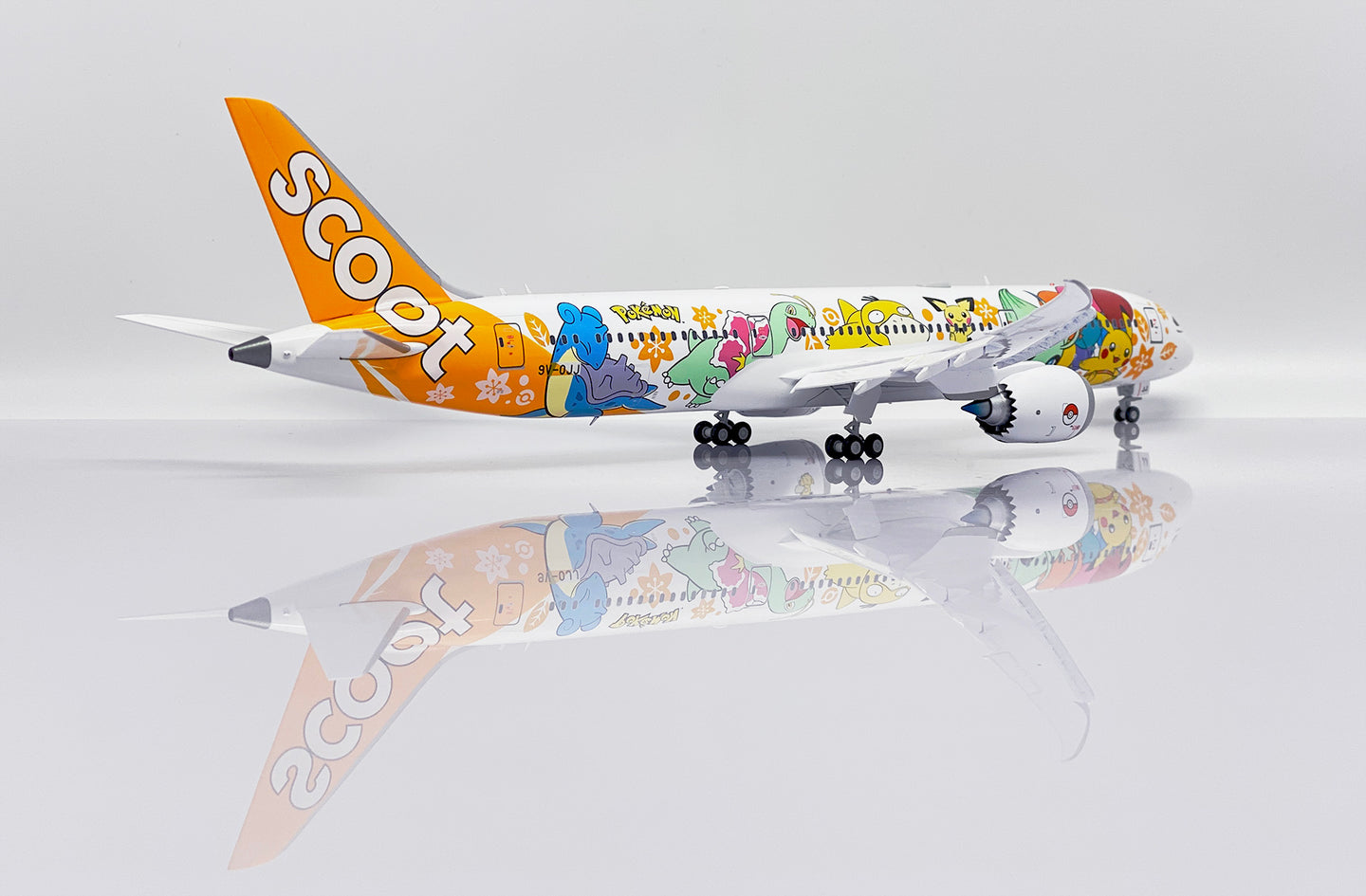 JC WINGS B787-9 DREAMLINER SCOOT "POKEMON LIVERY" (FLAPS DOWN) REG: 9V-OJJ