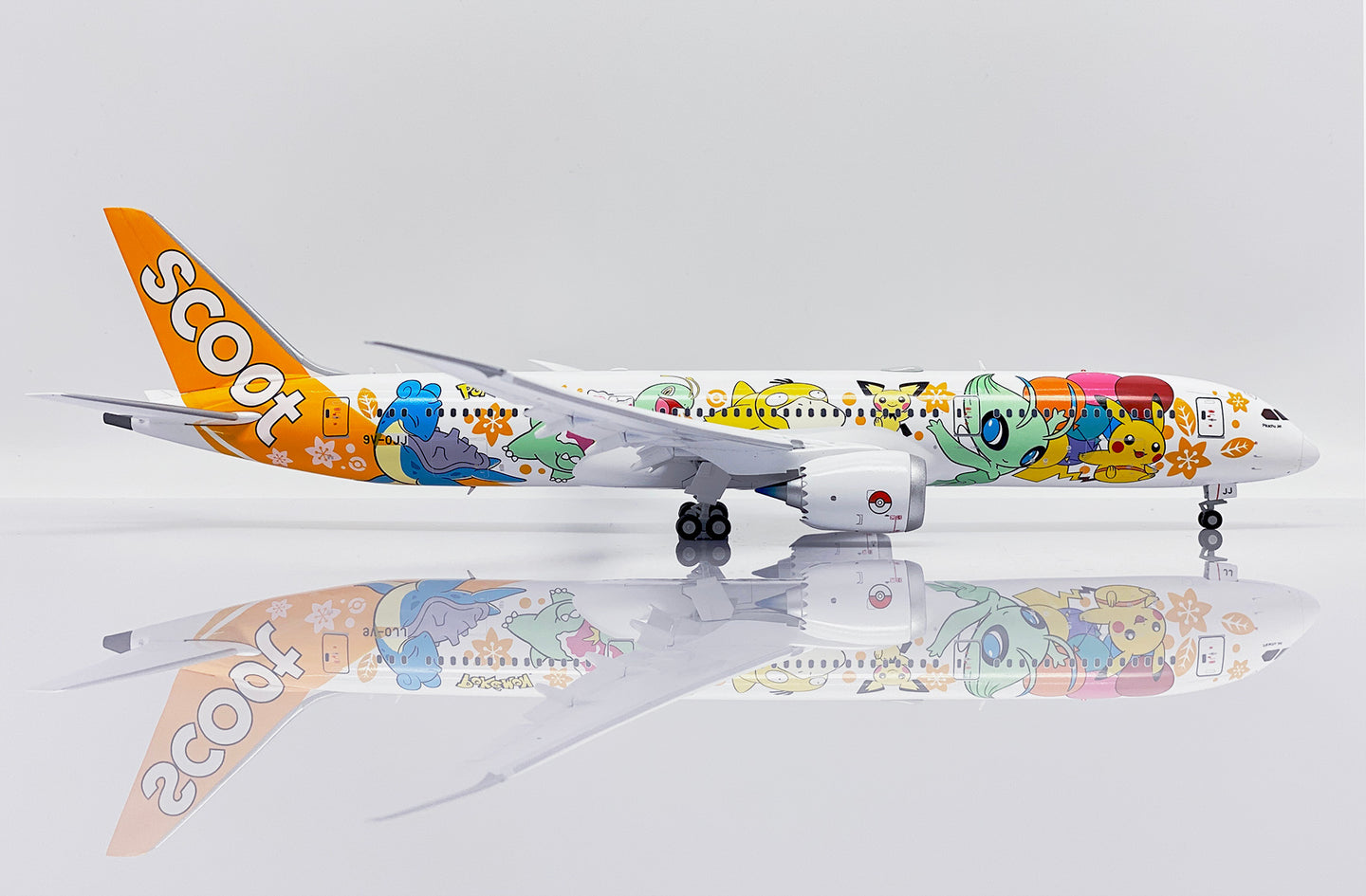 JC WINGS B787-9 DREAMLINER SCOOT "POKEMON LIVERY" (FLAPS DOWN) REG: 9V-OJJ